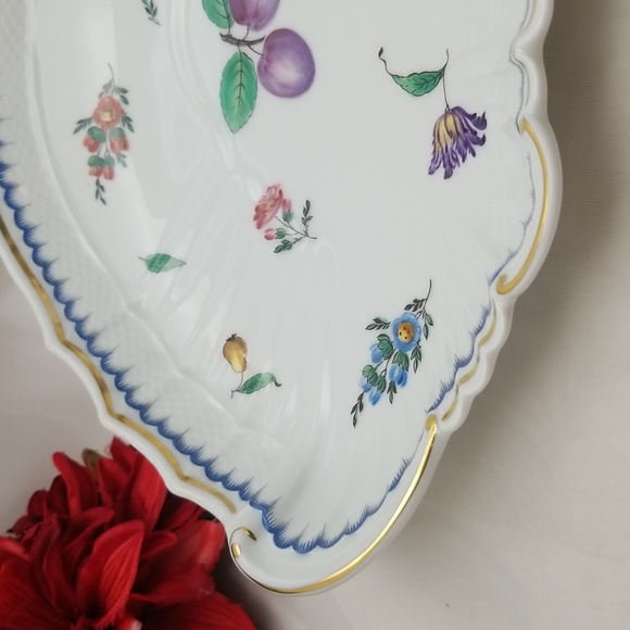 Vintage Richard Ginori Italy Scalloped Shell Fruits Serving Platter - Picture 15 of 15